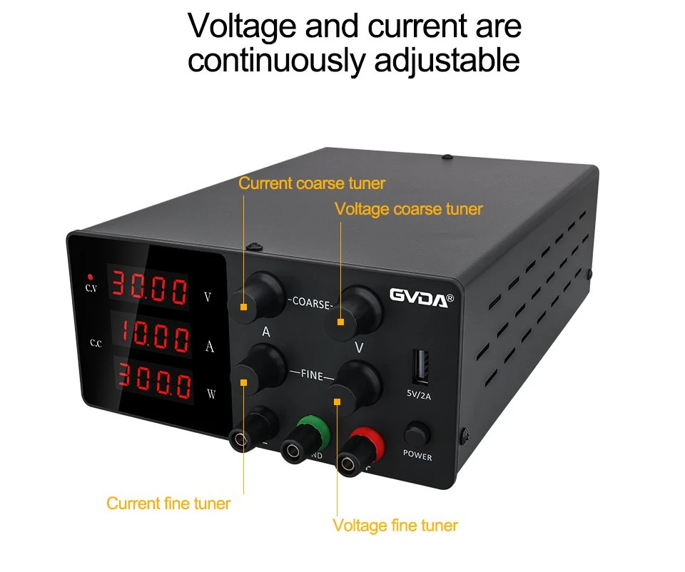 3.  Power Supply Adjustable
