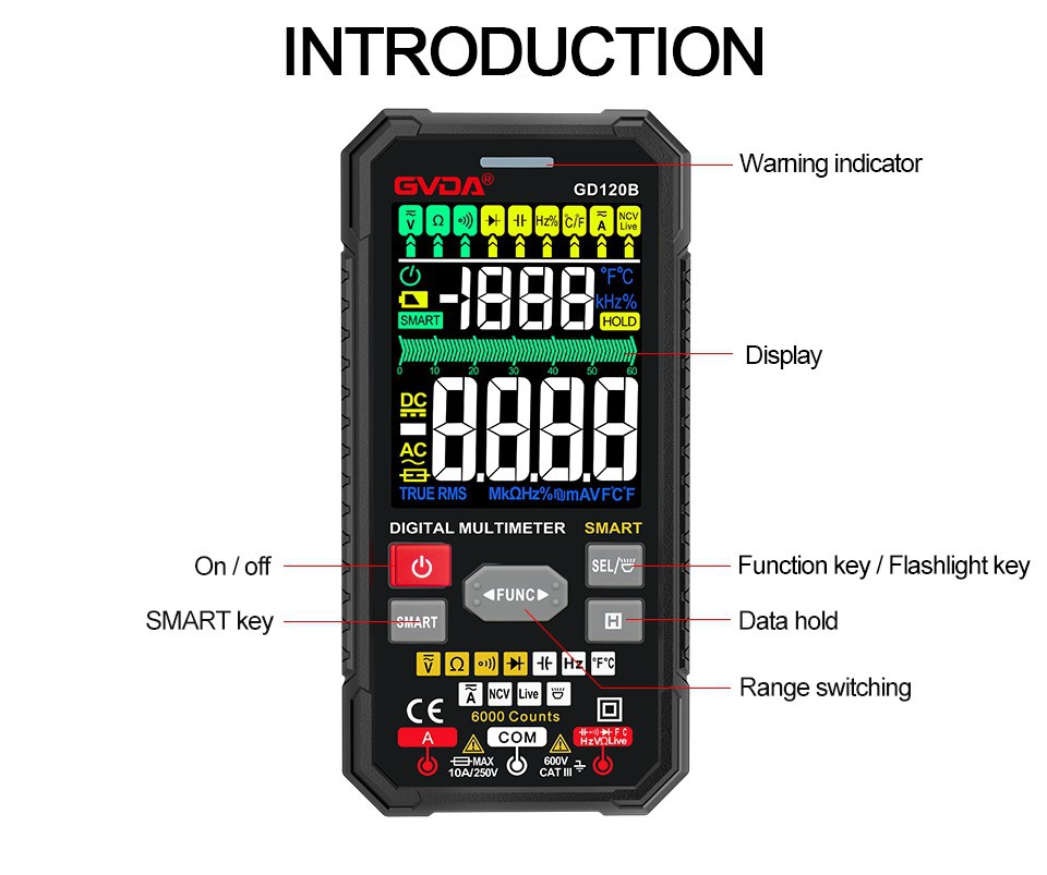 Digital multimeter professional tester