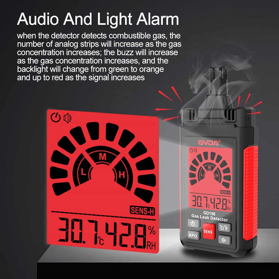 Combustible gas leak tester -