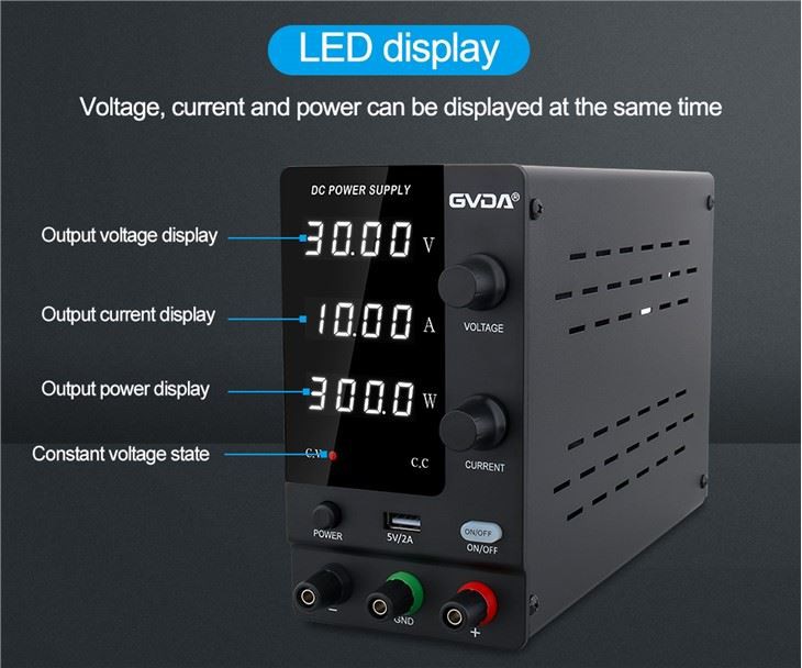 Ajustable DC Switching Power Supply 30V 10A