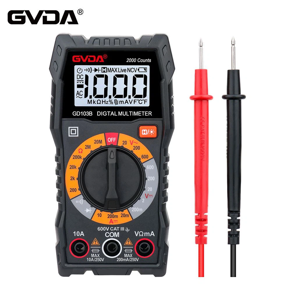 Specyfikacje techniczne dla mini multimetru cyfrowego Gd103b