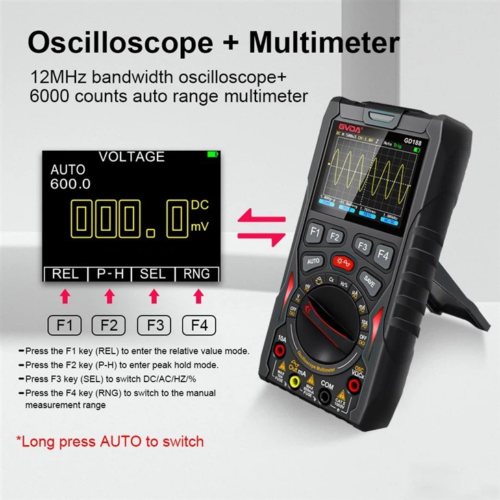 3 in 1 Digital Oscilloscope Multimeter Signal Gernator