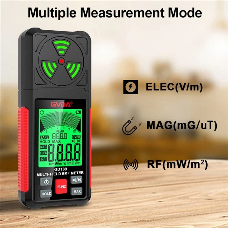 Portable 3 in 1 Digital EMF Meter